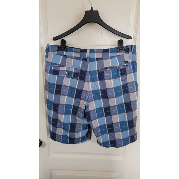 Men's Quiksilver Amphibians Plaid Shorts - Picture 2 of 3
